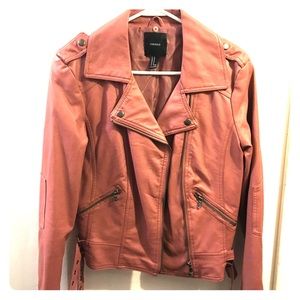 Pink Leather Jacket